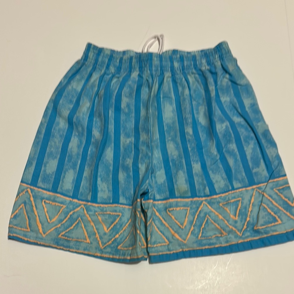 Pacific Heat Size Small Blue Striped Women's Shorts